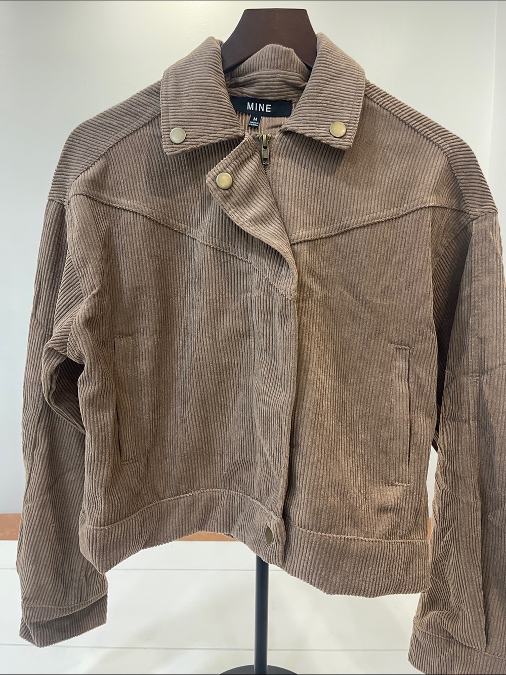 MINE Corduroy Jacket in Taupe Brown